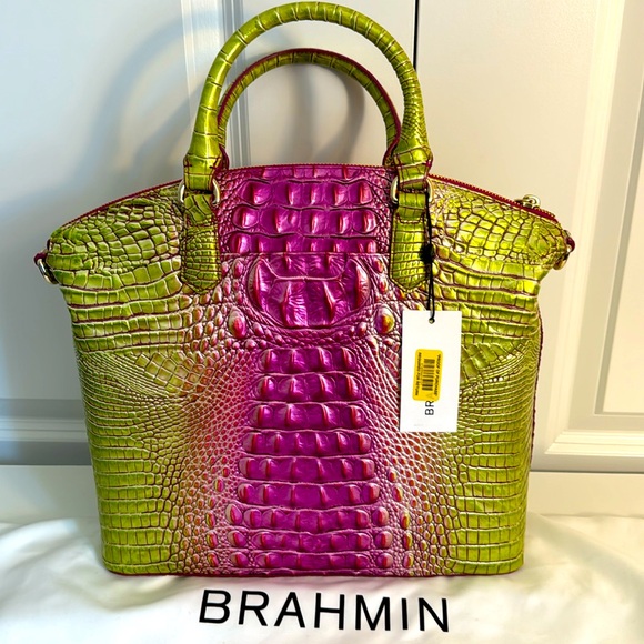 Brahmin Handbags - NWT Brahmin Duxbury Satchel in limeade Ombré Melbourne